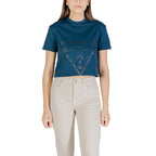 Guess Active Schwarzes Baumwoll-T-Shirt