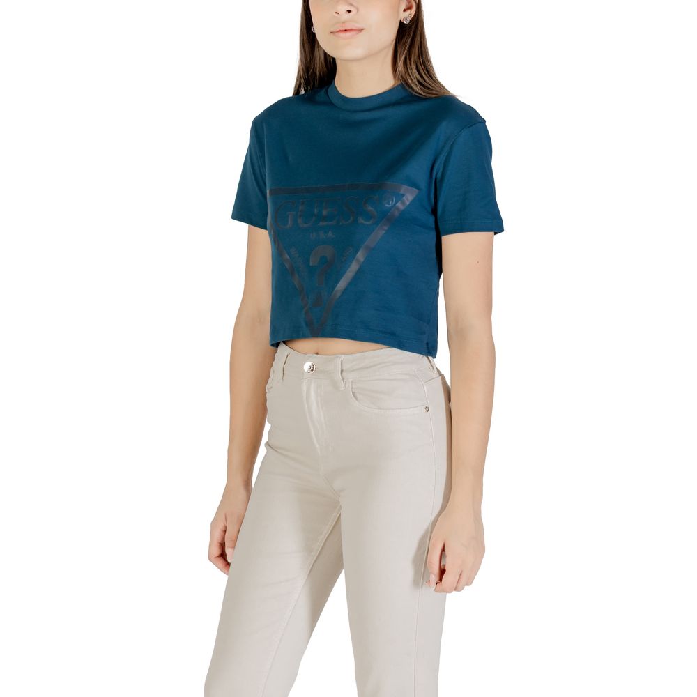 Guess Active Schwarzes Baumwoll-T-Shirt