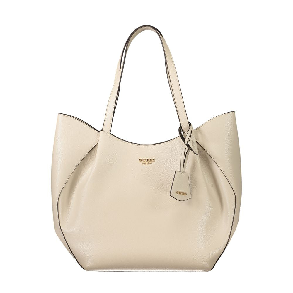 Guess Jeans Beige Polyethylene Women Handbag