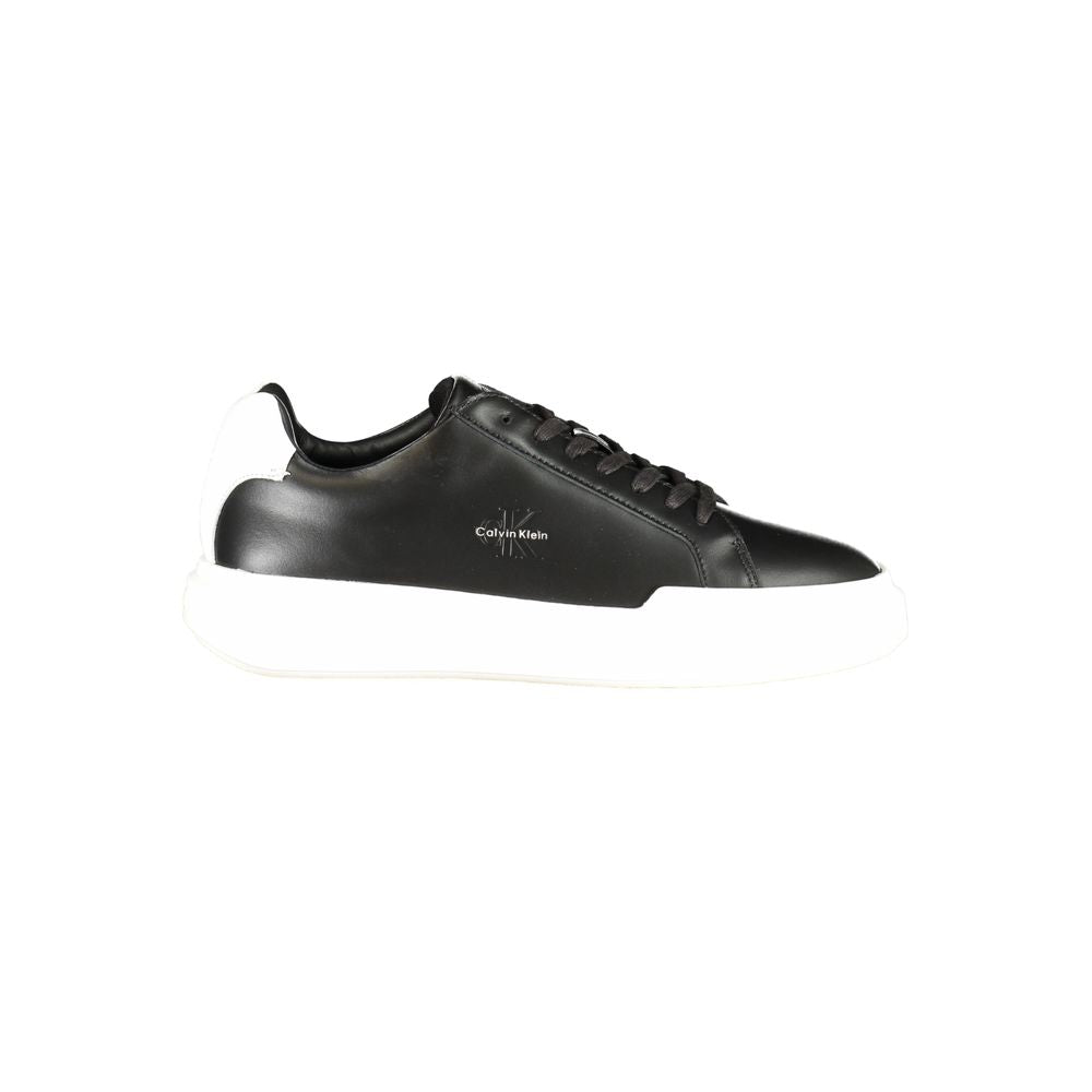 Calvin Klein Black Leather Men's Sneaker