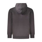 Timberland Black Cotton Men Sweater with Hood and Zip