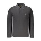 Timberland Black Cotton Men Polo Shirt