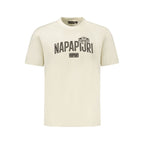 Napapijri Beige Cotton Men T-Shirt