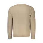 Napapijri Brown Wool Men Sweater