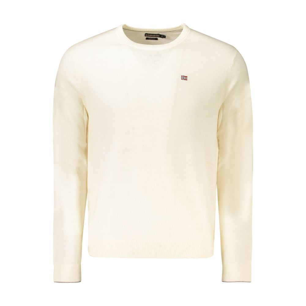 Napapijri White Wool Men Sweater