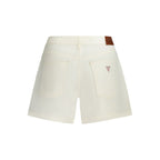 Guess Jeans White Cotton Short