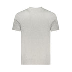 Napapijri Gray Cotton Men T-Shirt