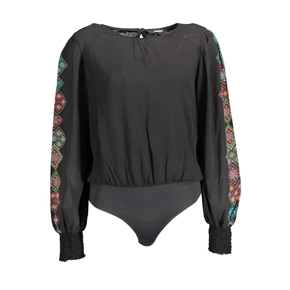 Desigual schwarzer Elastan-Body