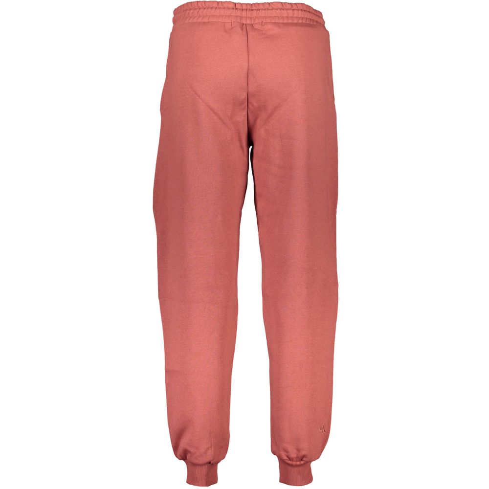 Calvin Klein Red Cotton Pant