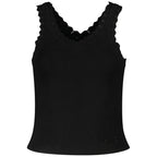 Guess Jeans Black Viscose Tank Top