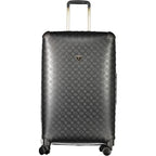 Guess Jeans Black Polyethylene Luggage And Travel