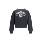 Sweatshirt preta de algodão Palm Angels