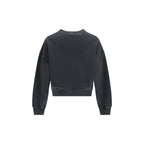 Sweatshirt preta de algodão Palm Angels