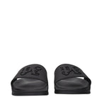 Palm Angels Black Cotton Slippers