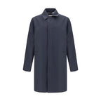 Burberry Blue Cotton Coat