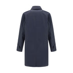 Burberry Blue Cotton Coat