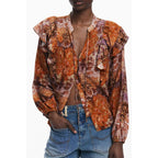 Desigual Orange Viscose Women Shirt