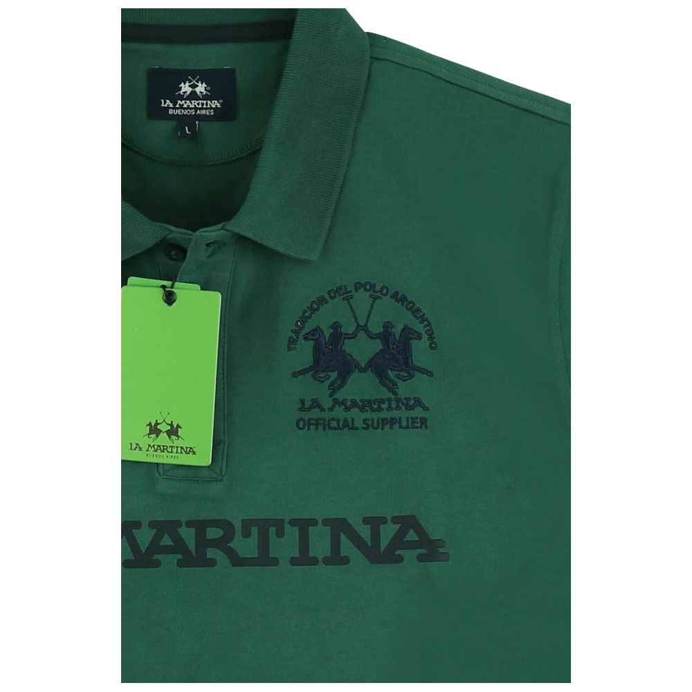 Polo La Martina Algodão Verde