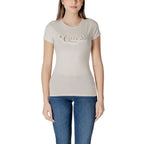 Guess beigefarbenes Baumwoll-T-Shirt