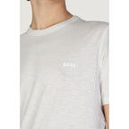 T-shirt branca de algodão Hugo Boss
