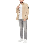 T-shirt branca de algodão Calvin Klein Jeans