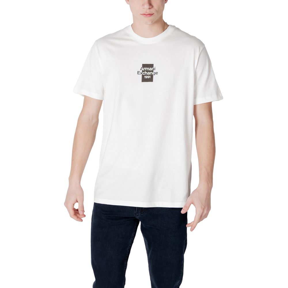 T-shirt Armani Exchange em algodão branco