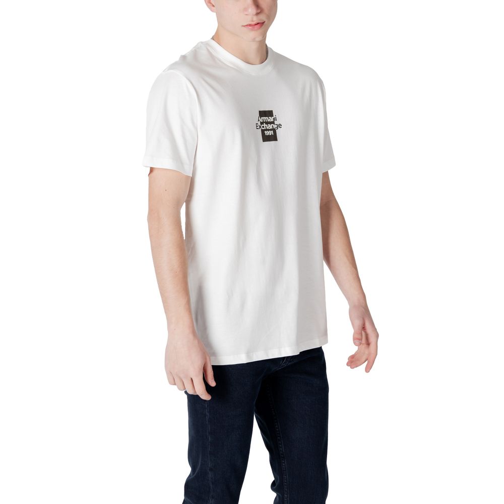 T-shirt Armani Exchange em algodão branco