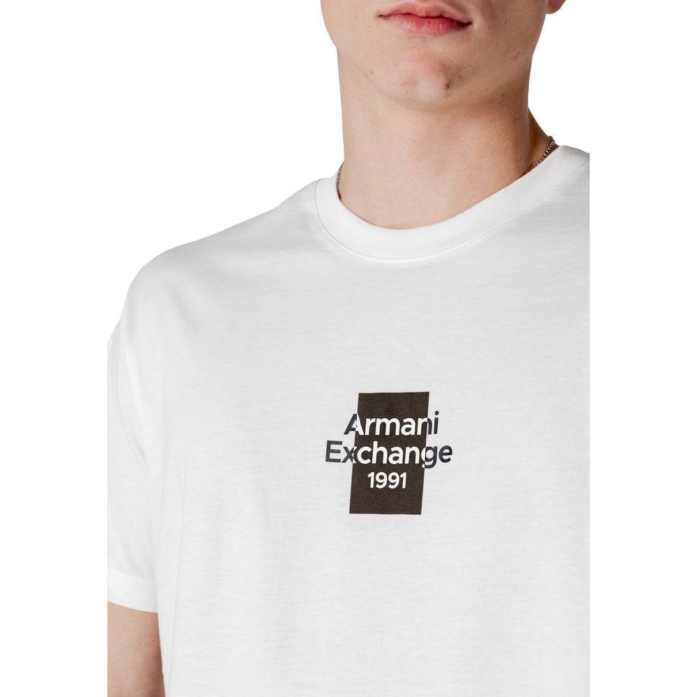 T-shirt Armani Exchange em algodão branco