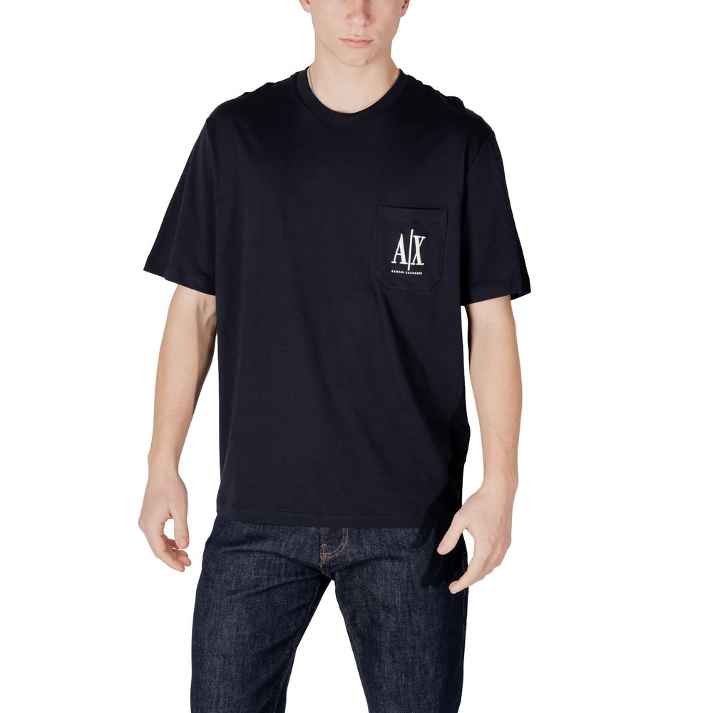 T-Shirt Armani Exchange Azul de Algodão