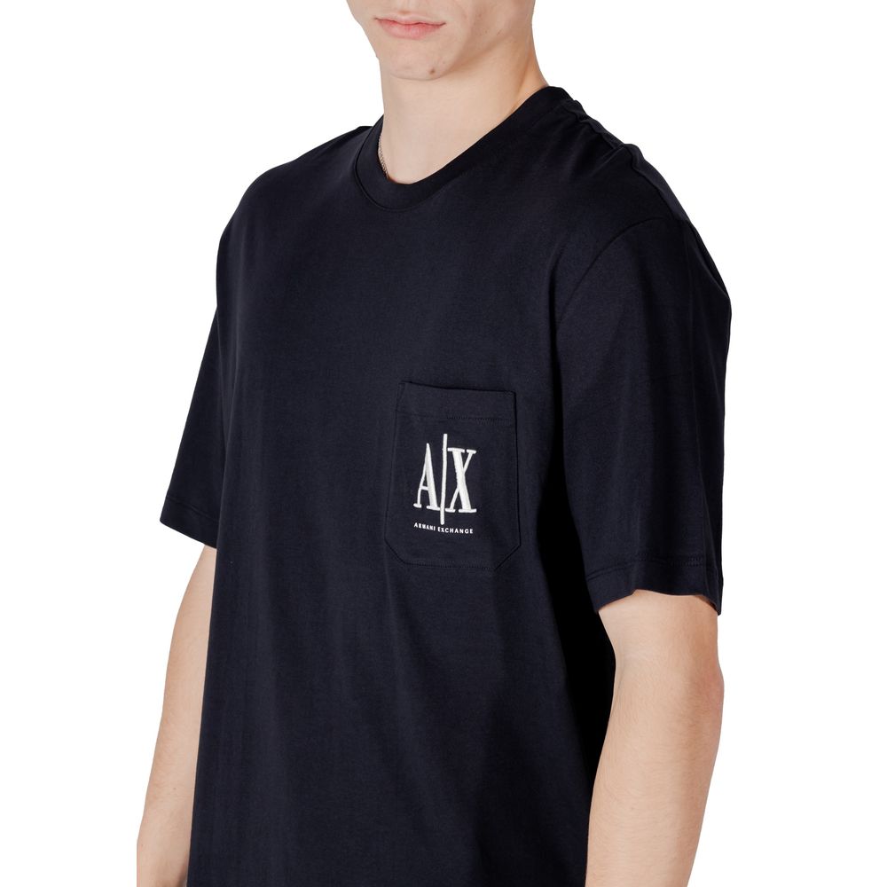 T-Shirt Armani Exchange Azul de Algodão