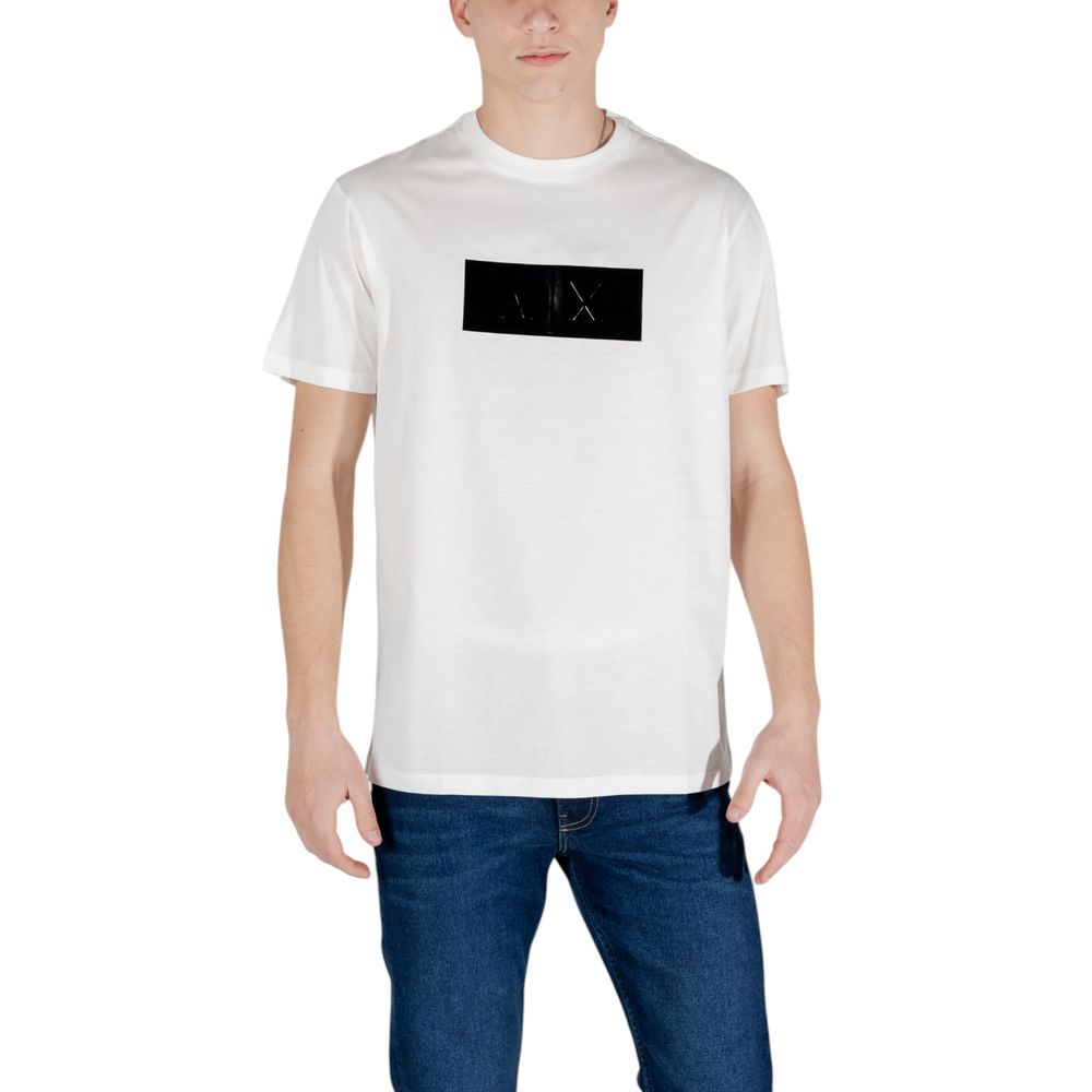 T-shirt Armani Exchange em algodão branco