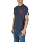 T-shirt Replay Azul de Algodão