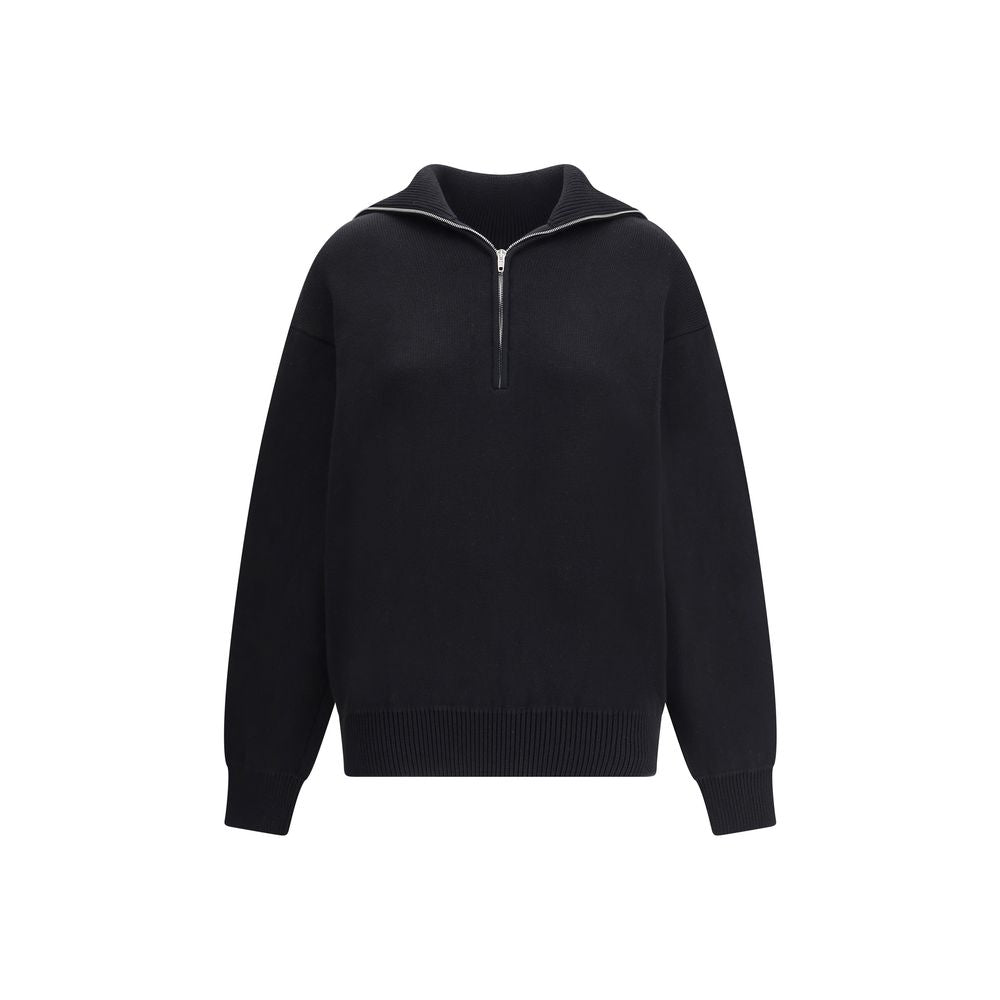 Balenciaga – Schwarzer Pullover von hinten nach vorne