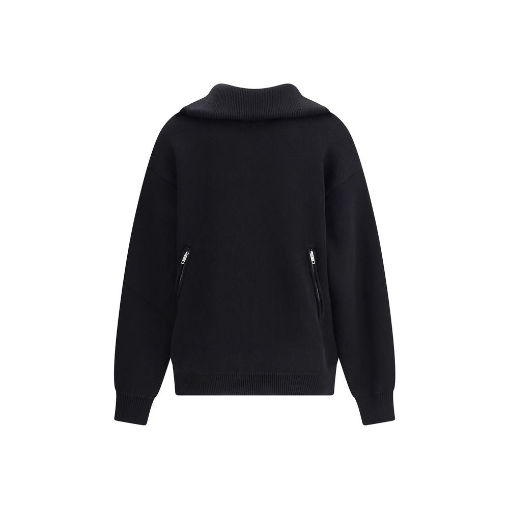 Balenciaga – Schwarzer Pullover von hinten nach vorne