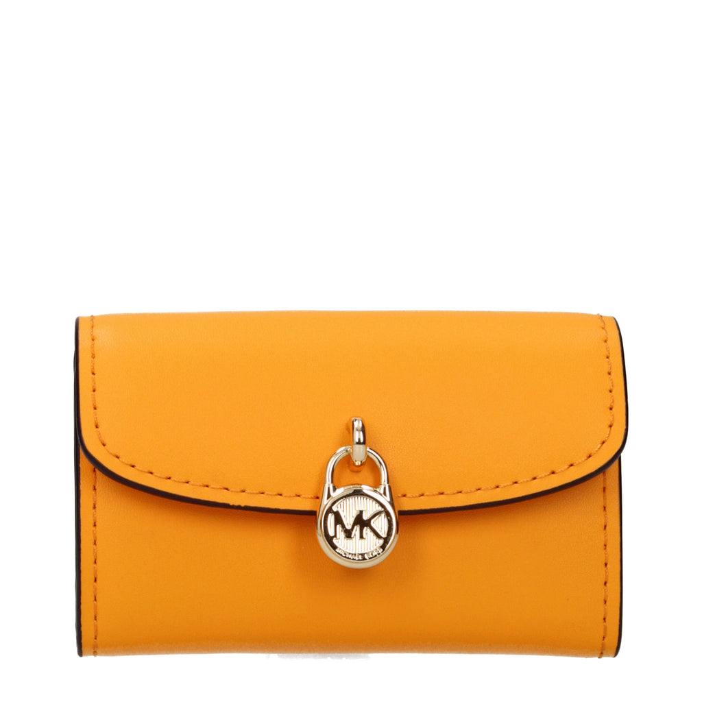Carteiras Michael Kors em pele laranja