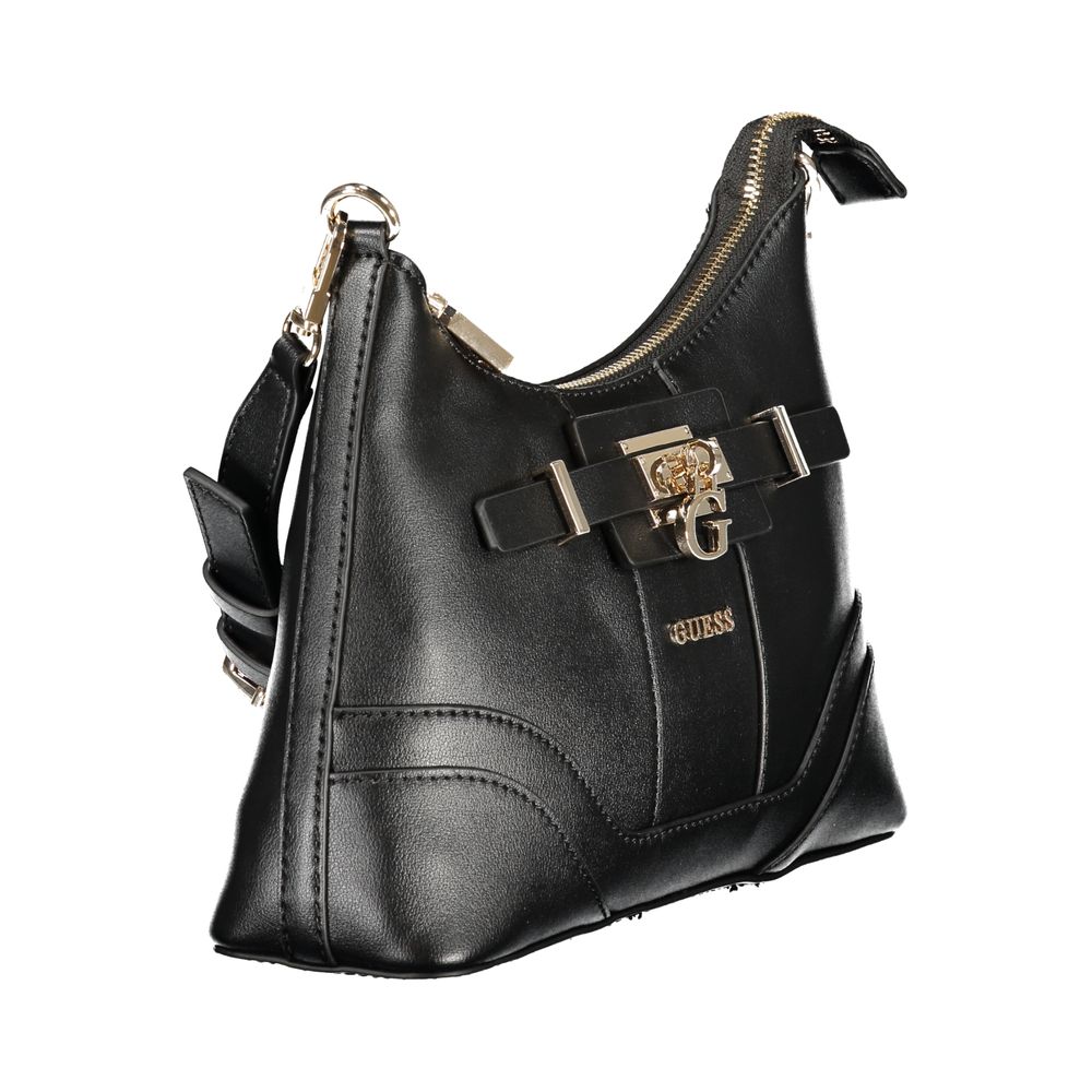 Guess Jeans Schwarze Polyethylen-Handtasche