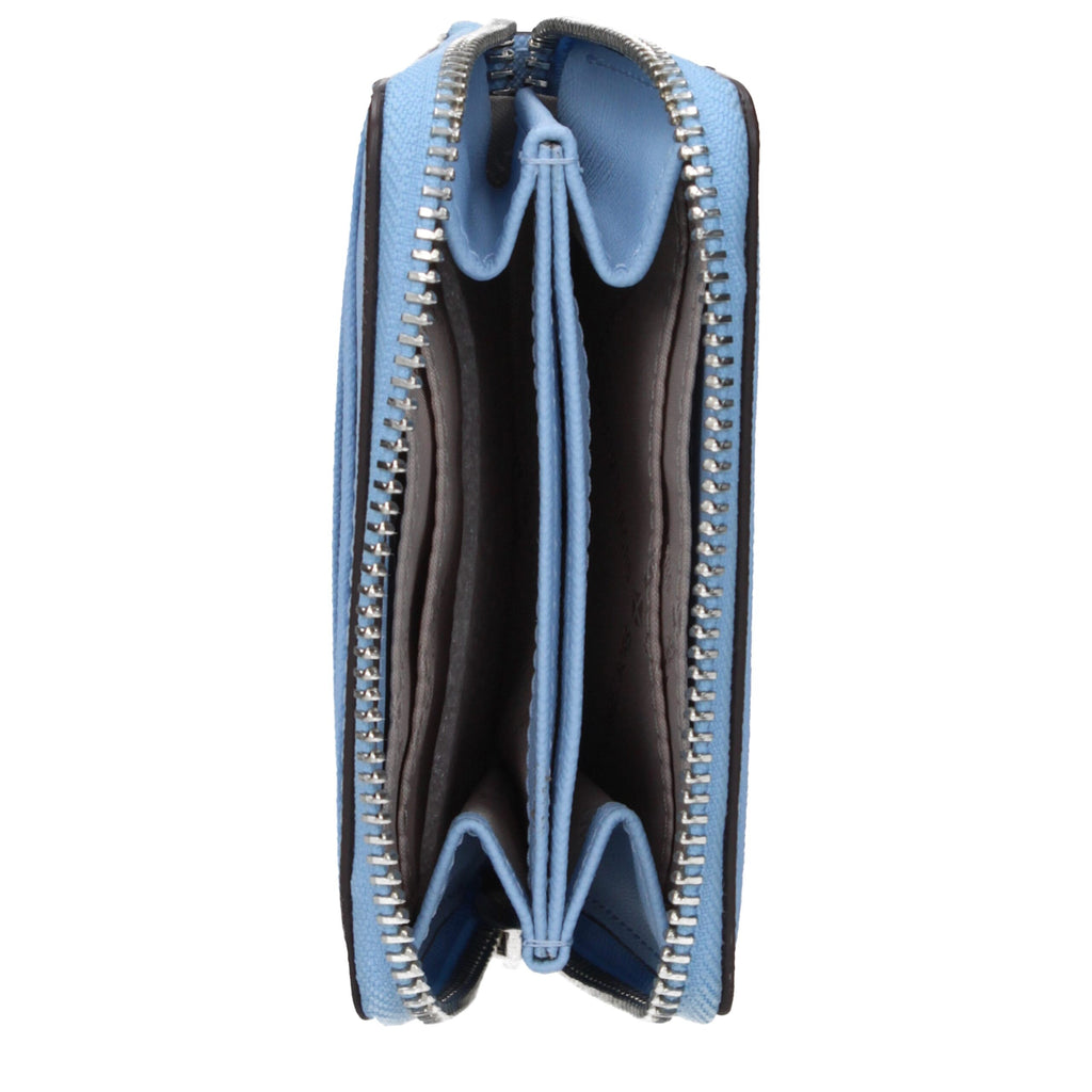 Porta-cartões Michael Kors em pele azul claro