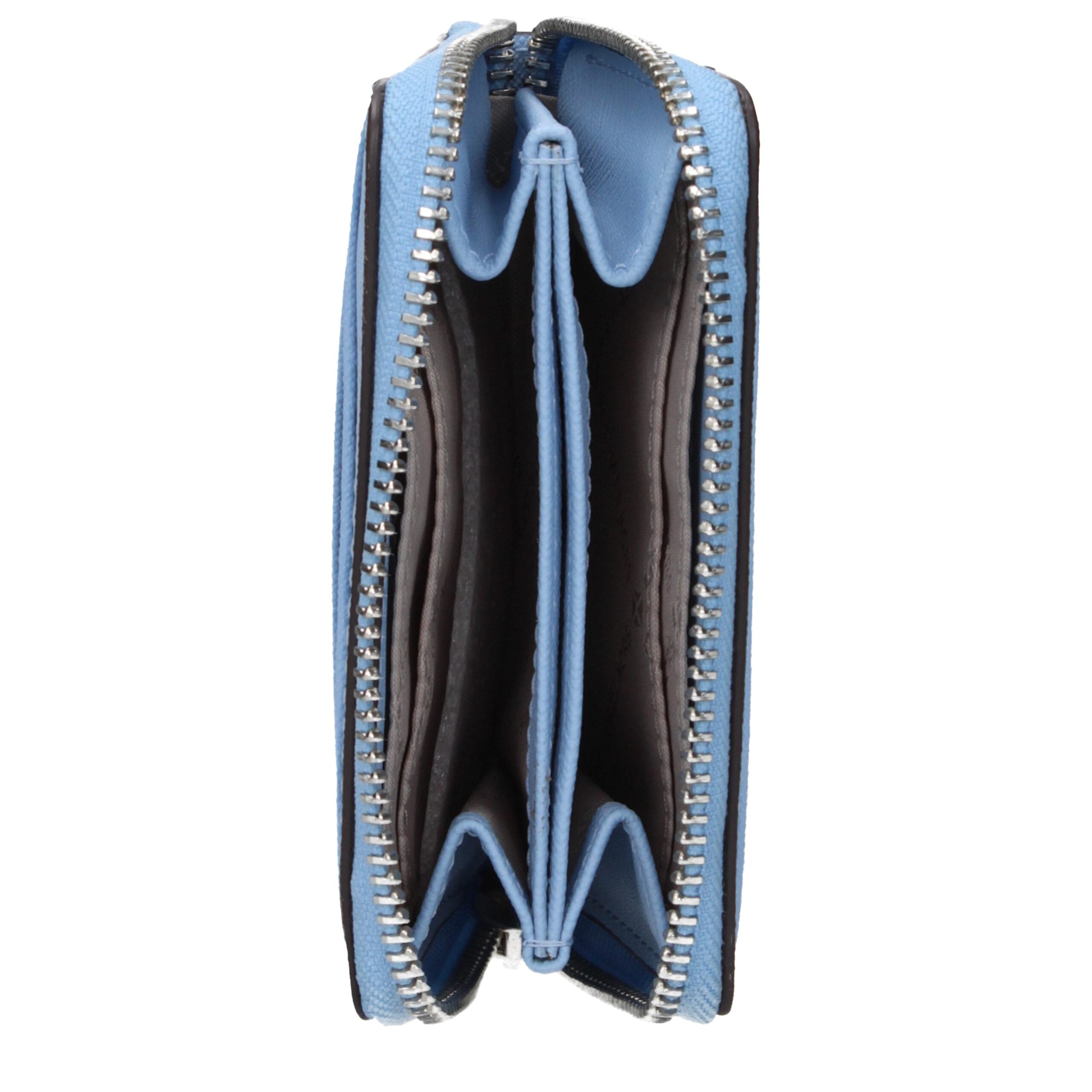 Michael Kors Kartenetuis aus hellblauem Leder