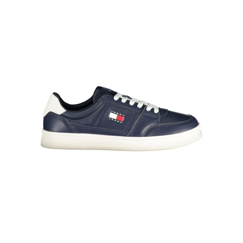 Tommy Hilfiger Blue Leather Men Sneaker