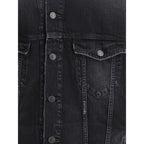Balenciaga Black Cotton Denim Jacket