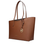 Michael Kors Brown Fabric Shoulder Bag