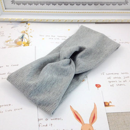 Women's Solid Color Cotton Headband