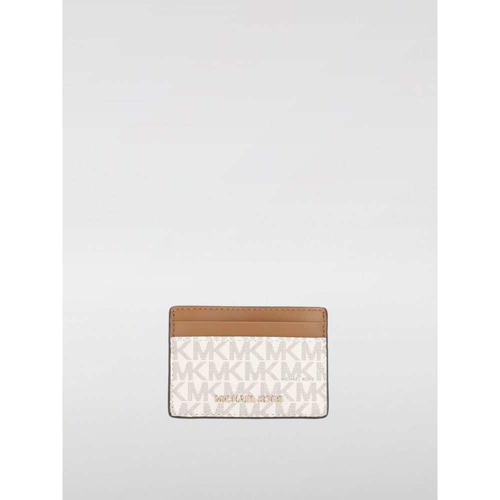 Michael Kors beige PVC-Kartenhalter