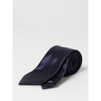 Gravata em seda azul Emporio Armani