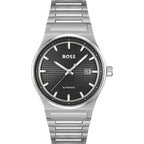 Hugo Boss Gray Stainless Steel Dress Watch
