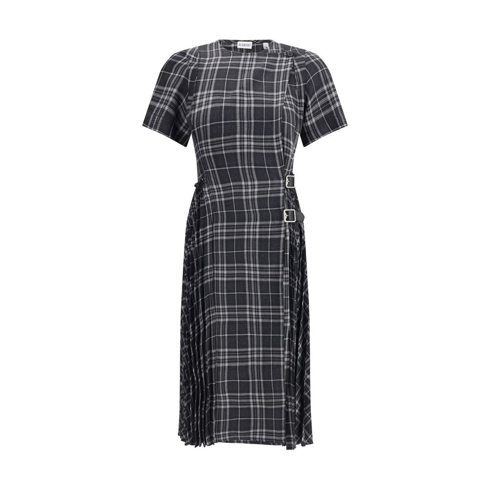 Vestido casual Burberry cinzento em poliéster