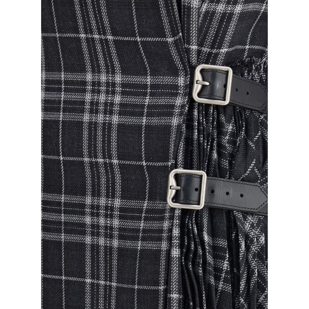 Vestido casual Burberry cinzento em poliéster