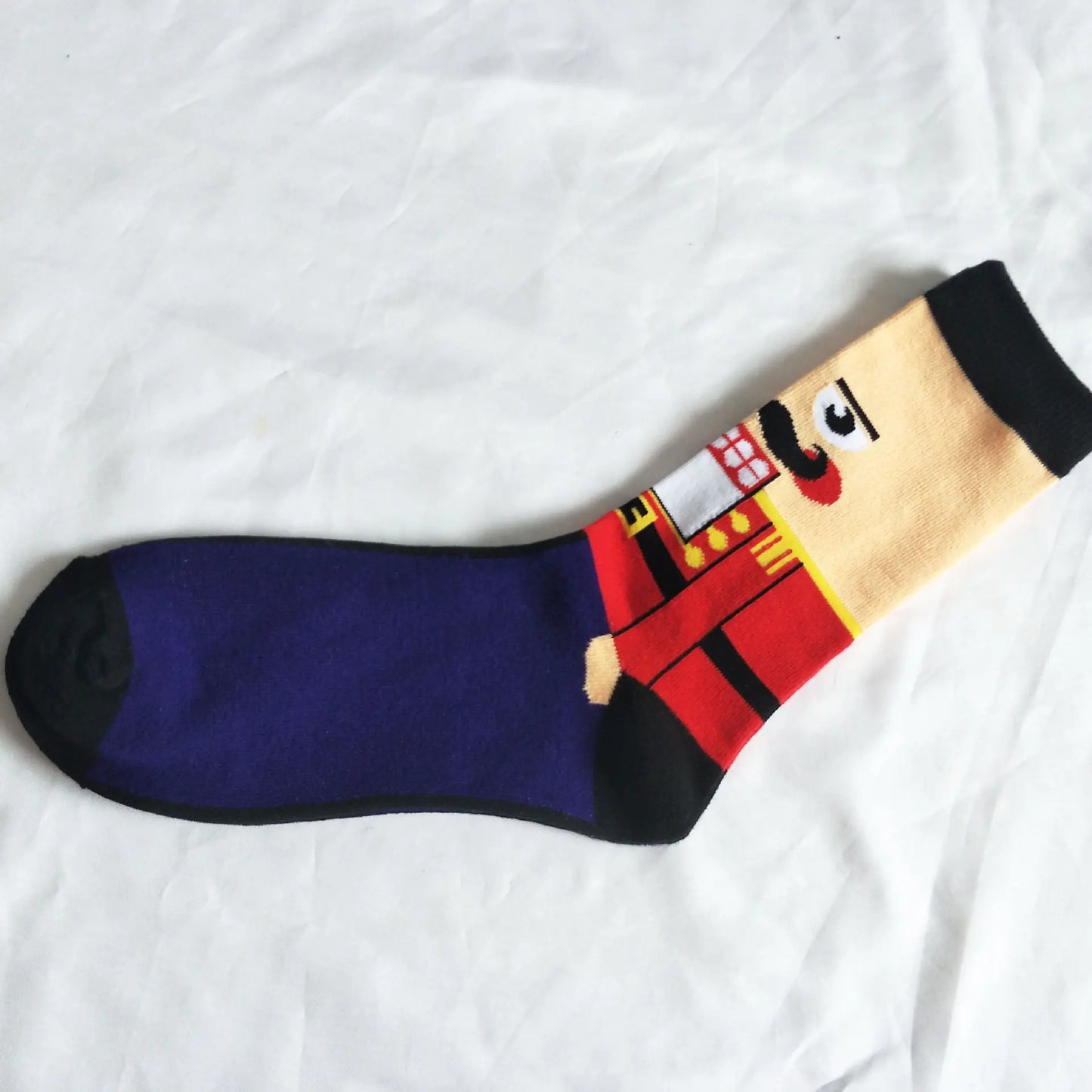 Personalized Cartoon Men's Socks for Christmas