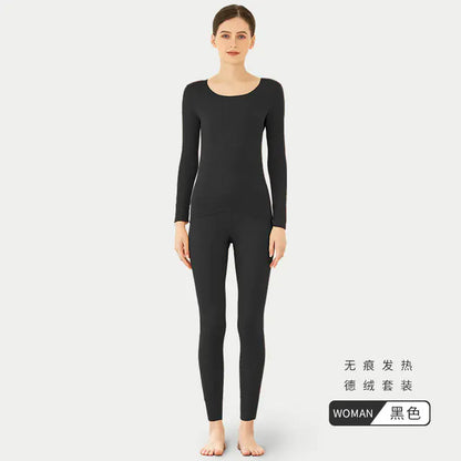 Winter Thermal Underwear Set for Men and Women