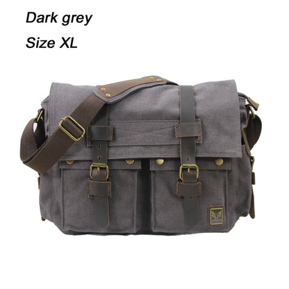 I AM LEGEND Will Smith Canvas +Genuine Leather Men Messenger Bag Canvas Shoulder Bag Men Crossbody Bag Sling Casual Bag Satchel